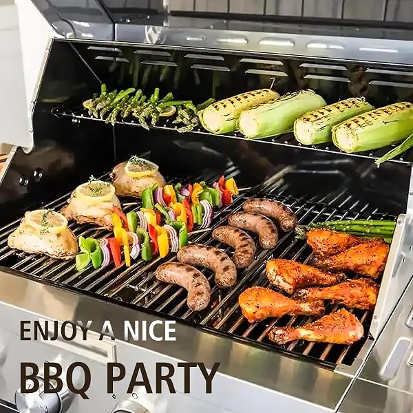 HISENCN GRILL PARTS FOR KITCHEN AID 720-0954, 720-0954GA, 720-0733, 720-0733A, 720-0745D, 730-0733, 730-0733A, 730-0954GA, HEAT TENT AND GRILL BURNER REPLACEMENT PARTS FOR KITCHEN AID 4 BURNER GRILL