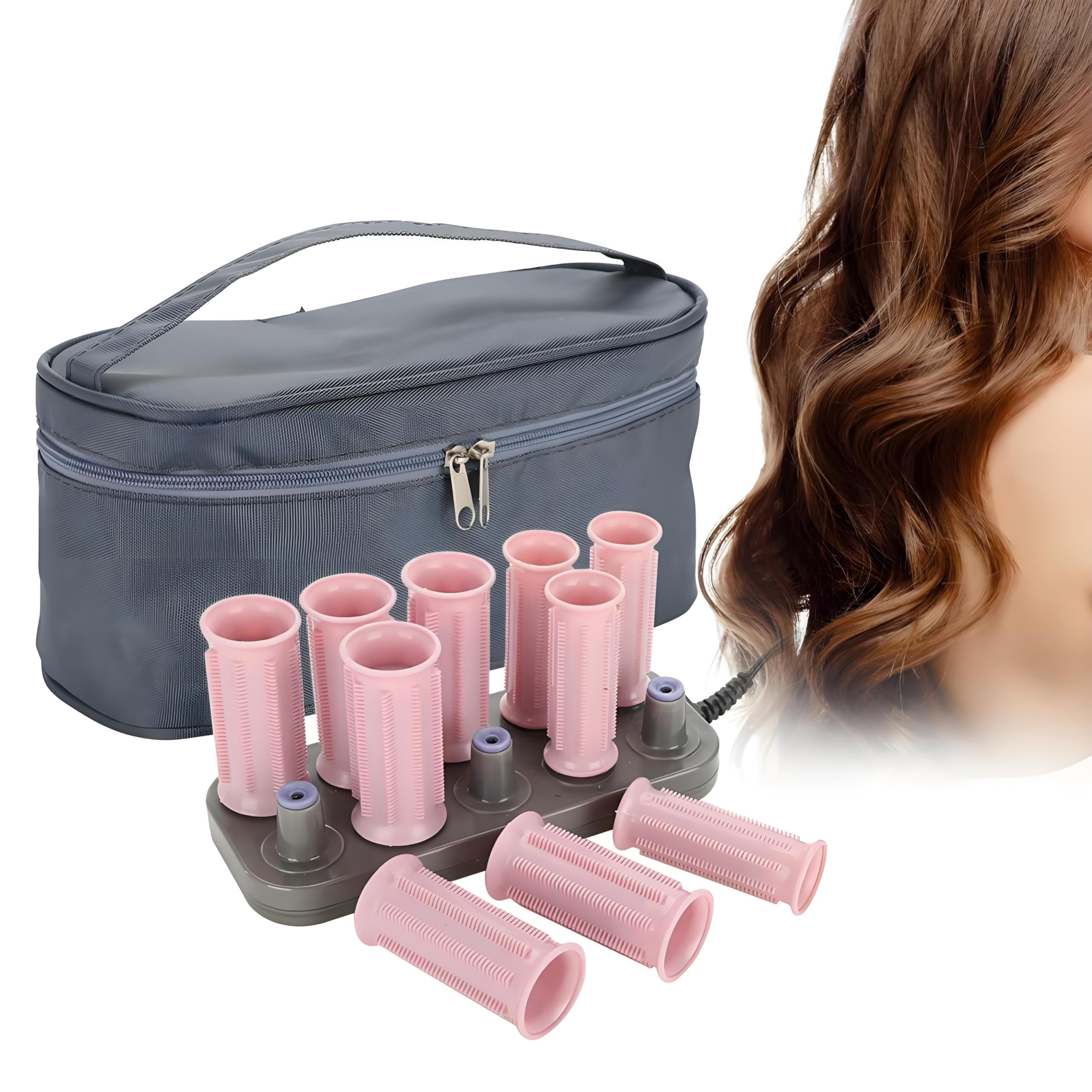 Photo 1 of Dioche Professional Electric Heated Roller Hot Rollers, Home handheld Curling Roll Hair Tube Hair Styling Tool 220V 10Pcs(Basic)