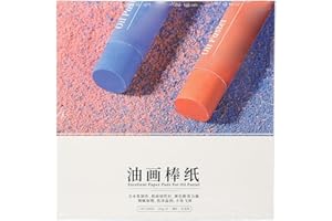 Oil Pastel Paint Paper, Art Supplies Drawing Paper Pure Wood Pulp Oil Pastel Sketchbook Oil Painting Paper Pad(15x15cm)