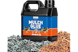 Shabebe Mulch Glue,29.48OZ Rock Glue for Landscaping Strong Adhesion of Pea Gravel Stabilizer Resin Binder,Non-Toxic Weather-