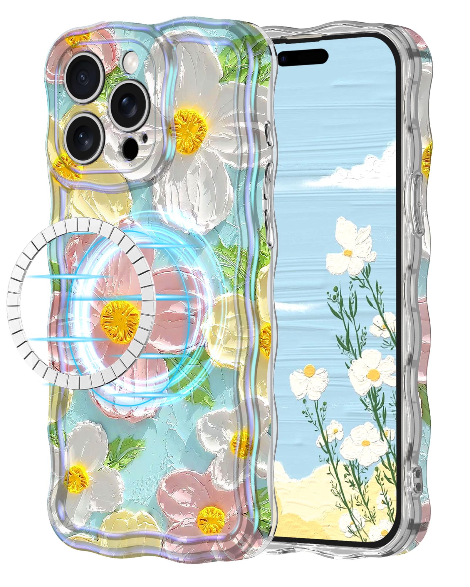 Avocase for iPhone 15 Pro Max Case, Colorful Oil