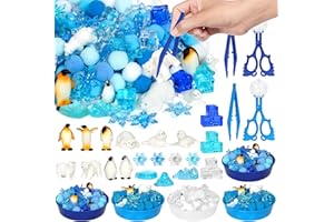 Christmas Sensory Bin Items Counting Sorting (Arctic Animals)