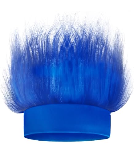 6Pcs Hairy Headbands Flowy Troll Crazy Hair & Stickers Spirit Week Costume Amazon.com: Taiyin 6 Pcs Hairy Headband Costume Headband  main image 2