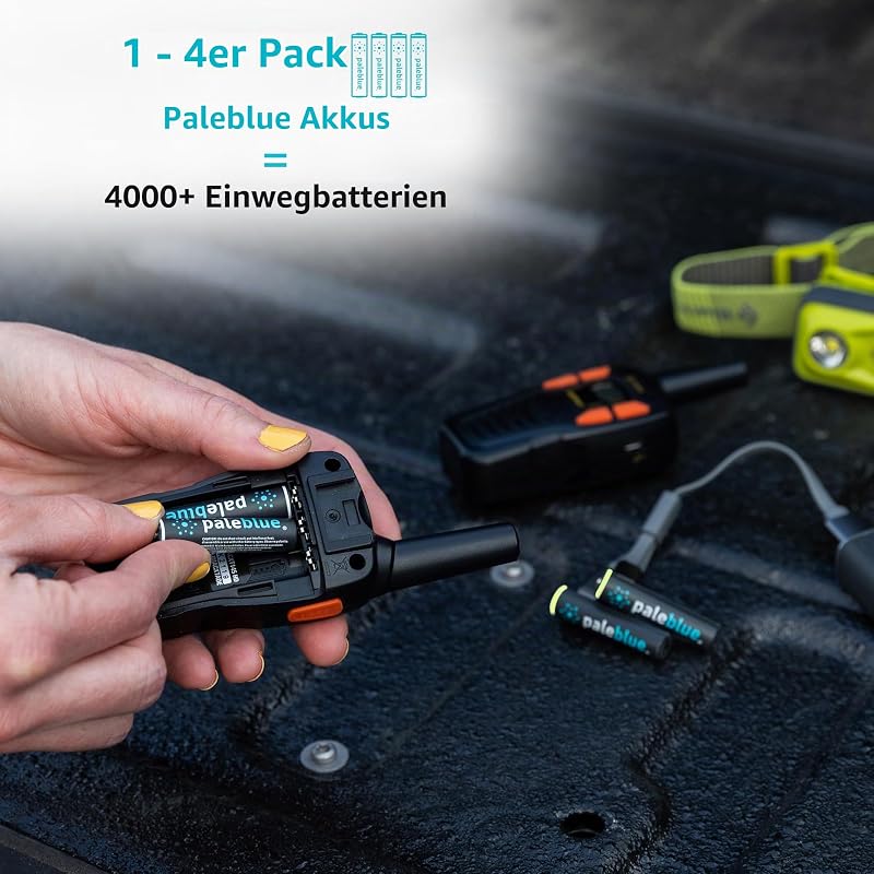 Wiederaufladbare USB Batterien AAA (LR03) [HR03] Paleblue — Foto 4 von 5