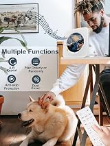 Homlab Bluetooth CD Player Portable with Speakers, FM Radio, Dust Cover, Aux view 4