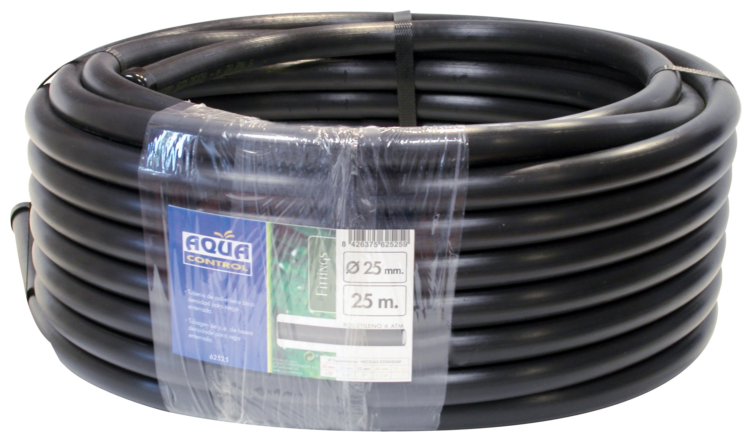 AQUA CONTROL, irrigation hose, 25 mm, black, 62525