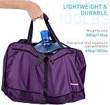 Gonex 150L Large Foldable Duffle Bag with Shoes Compartment Purple view 8