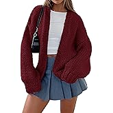 PRETTYGARDEN Cardigan Sweaters for Women Trendy Fall Fashion 2026 Long Sleeve Chunky Knit Cardigans Winter Clothing Outfits