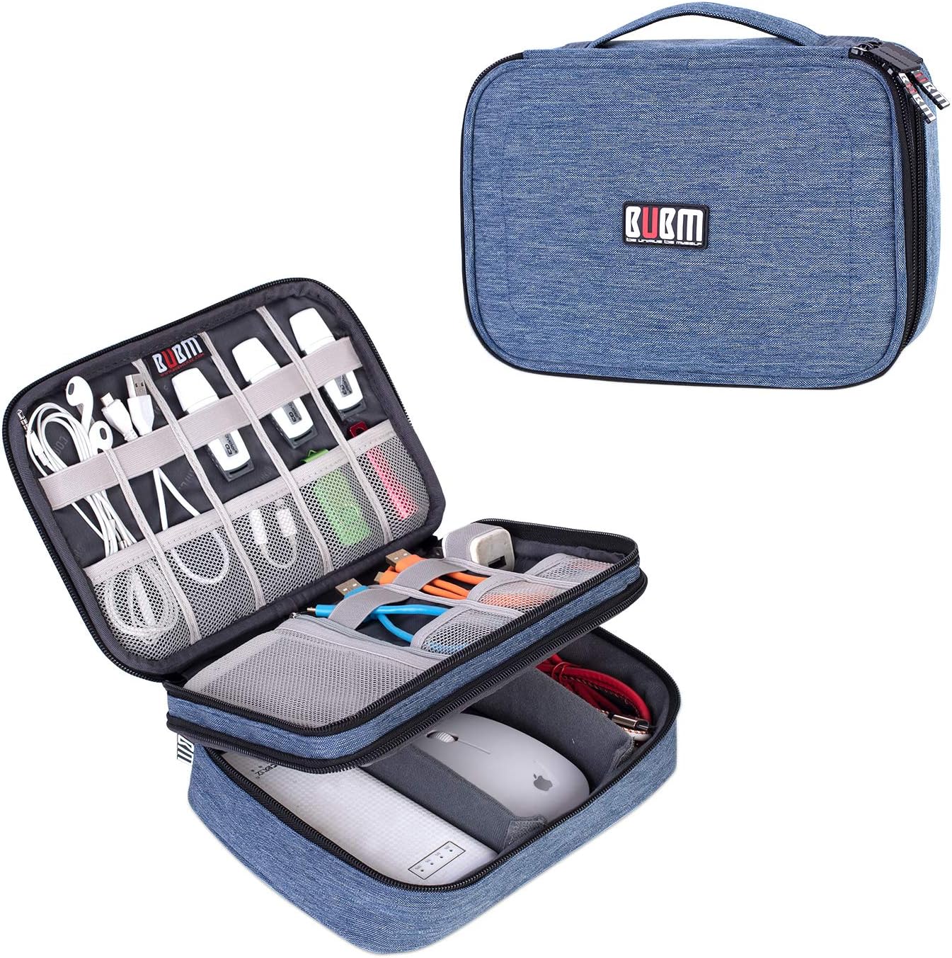 BUBM Electronic Organizer, Double Layer Travel Gadget