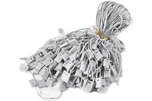 MGTECH 7 Inch 1000pcs Hang Tag Strings, Retail Price Hang Tag String Fasteners, Grey