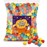 Autumn Harvest Mini Chocolate Eggs, Candy Coated Milk Chocolate, 32 oz | Rainbow Harvest Mini Chocolate Eggs, Colorful Coated Milk Chocolate eggs for Fall Parties, Candy Bowls, Baking &amp; Treats