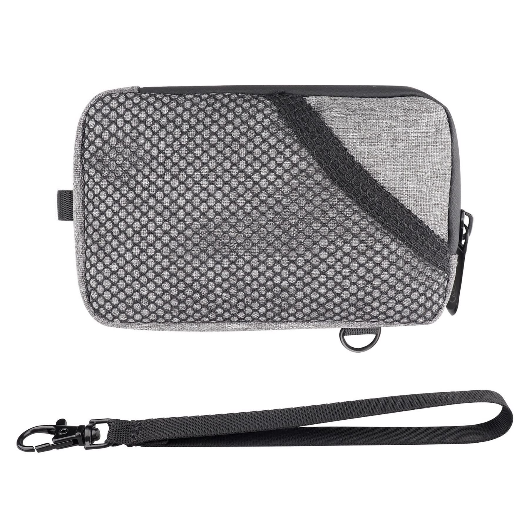 FIREDOG Smell Proof Bag, Odor Proof Caes Small Stash Container Odorless Bags Pouch for Travel Storage(Grey,5x3Inch)