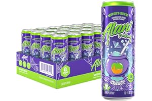 Alani Nu WITCH'S BREW Sugar Free, Low Calorie Energy Drinks, 200mg Caffeine, Antioxidants, Biotin B Vitamins, Zero Sugar, 15 Calories or Less, 12 Fl Oz Cans (24 Pack)