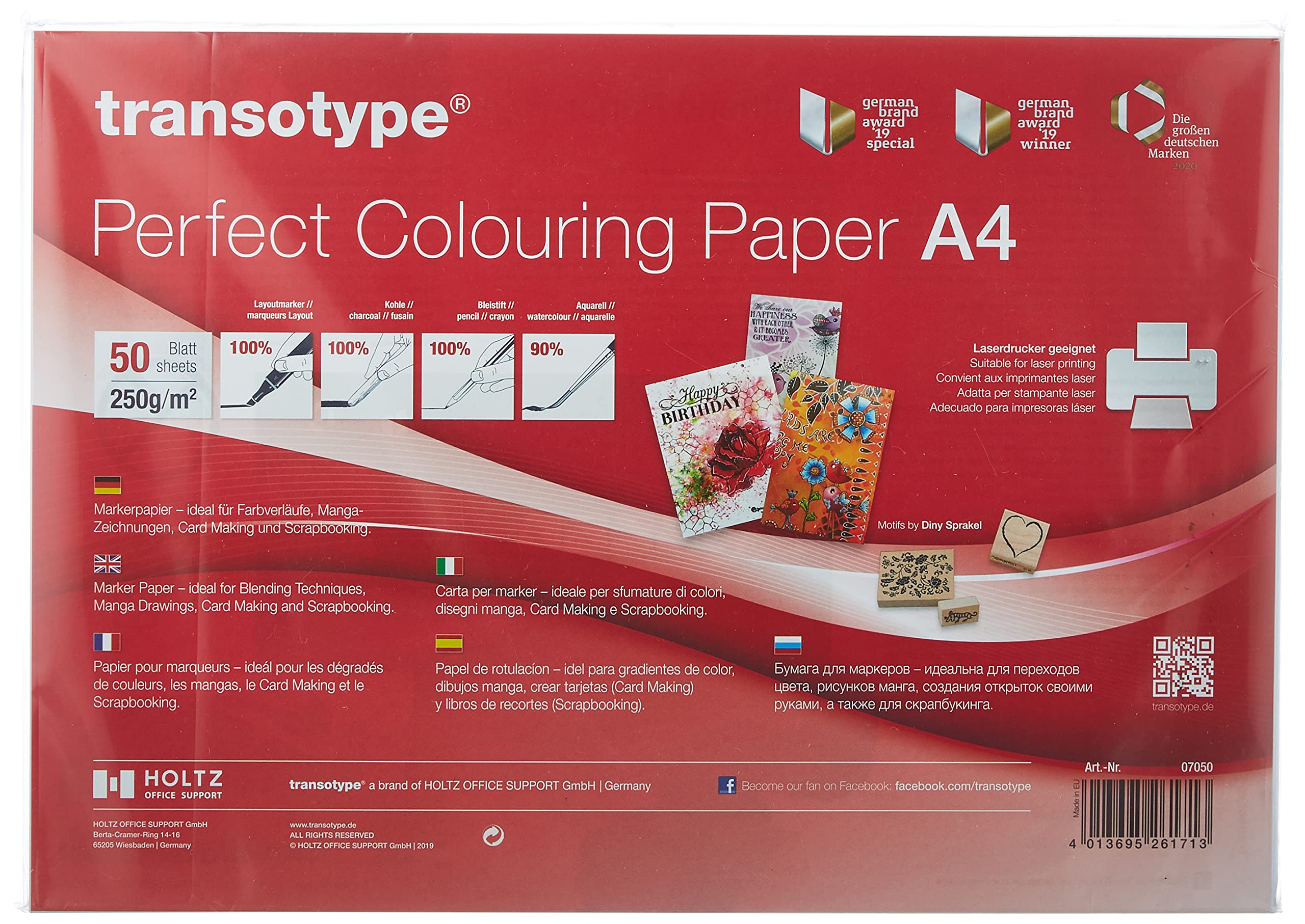 Copic Transotype A4 Perfect Colouring Paper (50 Sheets)