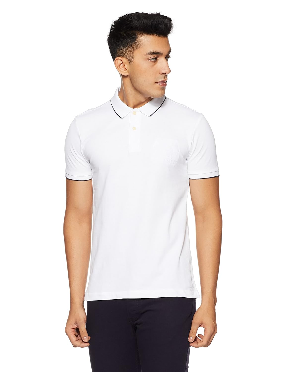 arrow sports men's solid regular fit t-shirt