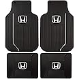 Plasticolor Elite 4 Piece Front and Rear Floor Mats for Car Truck and SUV Compatible with Honda Vehciles