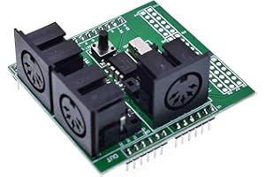 RELAND SUNG MIDI Shield Musical Breakout Board Instrument Digital Interface Adapter Plate for Compatible Arduino Adapter Board Module