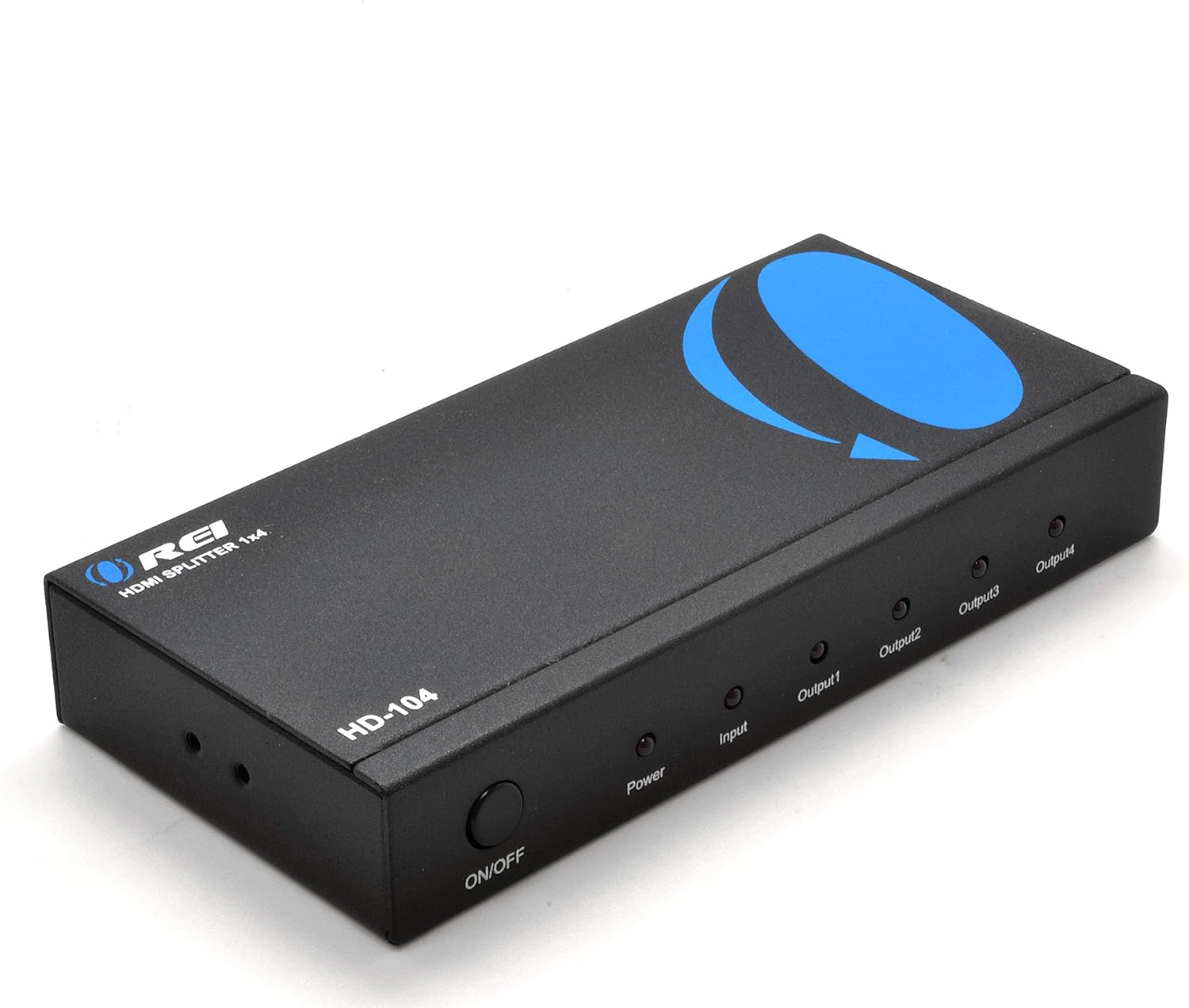 4K 1x4 HDMI Splitter by OREI - 1 Port to 4 HDMI Display Duplicate/Mirror - Powered Splitter Ver 1.4 Certified for Full HD 1080P High Resolution & 3D Support (One Input To Four Outputs) - HD-104: Home Audio & Theater