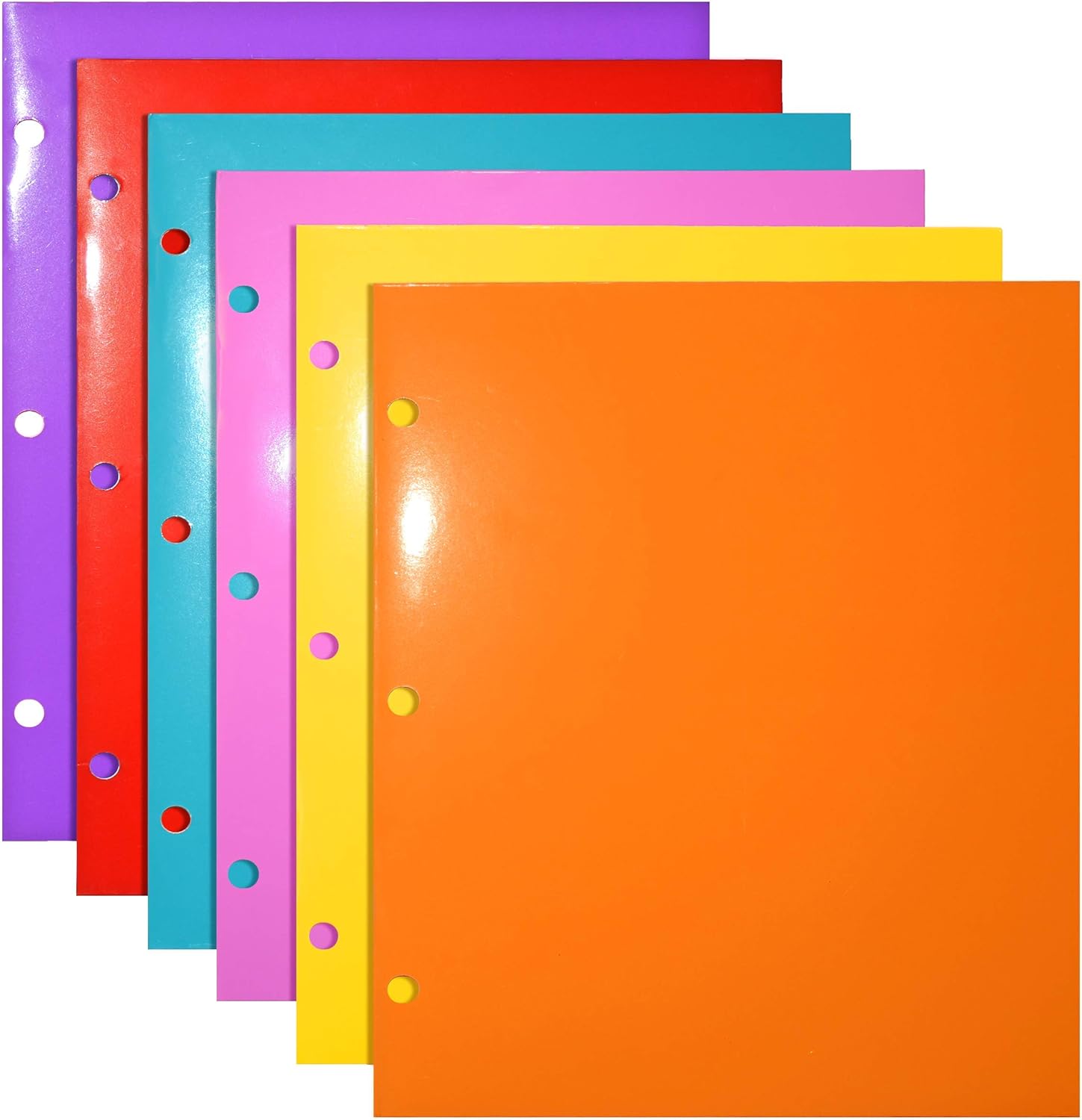 4 Pocket Folders 6 Packs, 2 Horizontal Pockets and 2