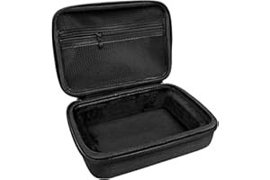 Musiin Audio Interface Hard Case Compatible with Focusrite Scarlett Solo 4th Gen, EVA Portable Bag with Soft Lining, Mesh Pocket, Dual Zipper, and Silicone Handle for Studio, Travel, and Gig Use