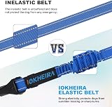 IOKHEIRA Dog Seat Belt Car Harness ISOFIX LATCH Safety Belt Blue view 4