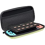 Amazon Basics Carrying Case for Nintendo Switch and Accessories - 10 x 2 x 5 Inches, Neon Yellow