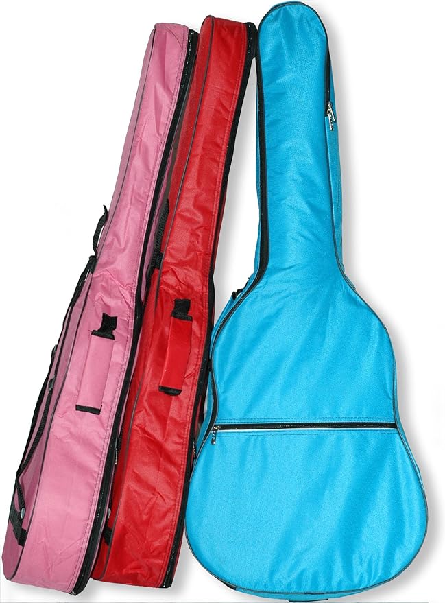 Coloured Guitar Case Gig Bag for Acoustic and Classical Guitars (Blue