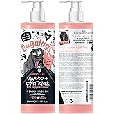 BUGALUGS Dog Shampoo Luxury 2 in 1 Papaya &amp; Coconut Dog Grooming Shampoo Products for Smelly Dogs with Fragrance, Best Puppy Shampoo, Professional Groom Vegan pet Shampoo &amp; Conditioner