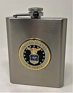 U.S. Air Force Stainless Steel Flask - 6 oz