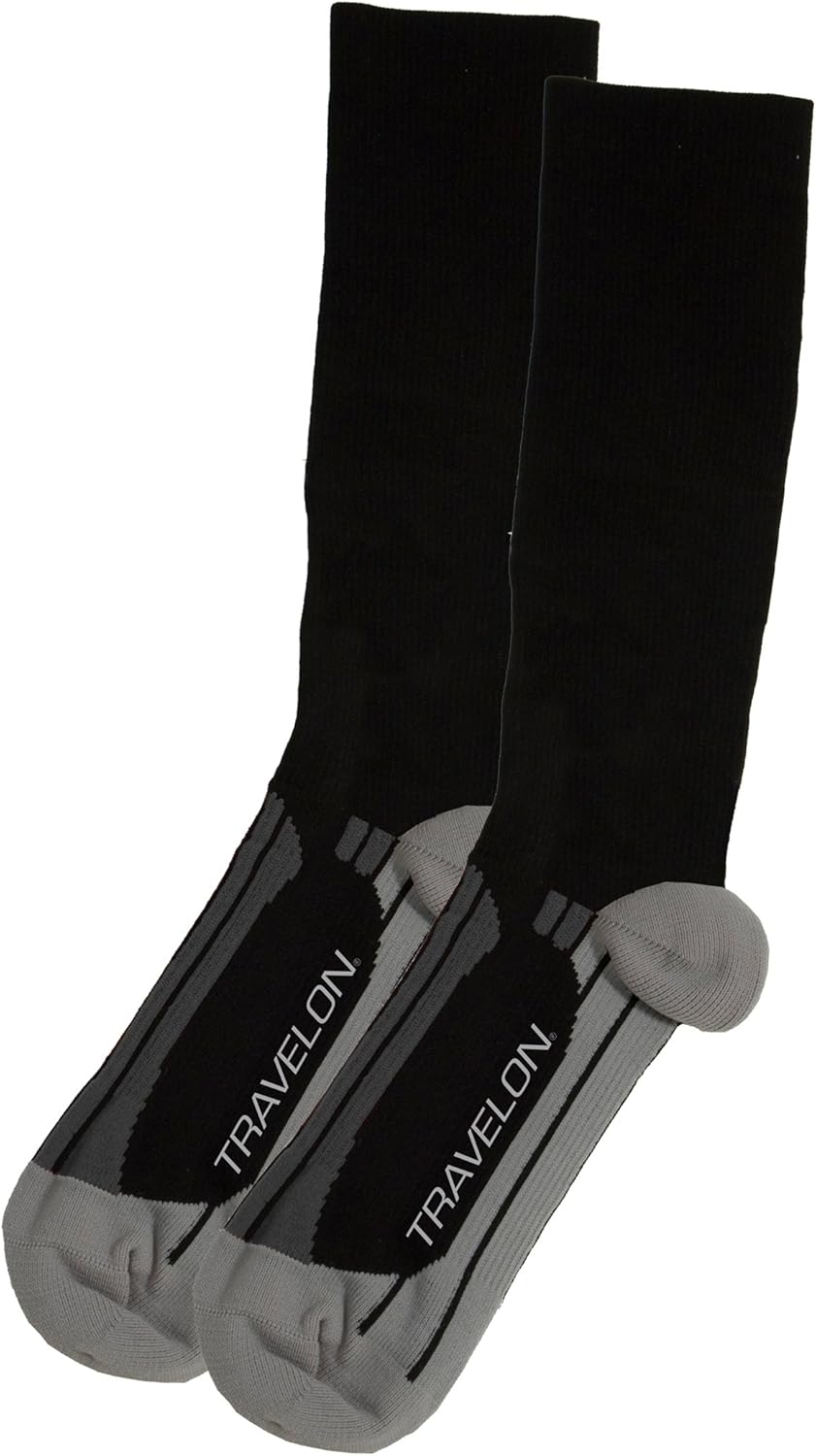 Travelon Compression Travel Socks, Black/Gray, Medium Amazon.ca
