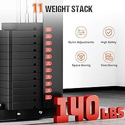 GOIMU Home Gym, M1 Workout Station with 140LBS