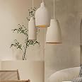 JAYMP Modern Round Ceiling Light - 30cm/11.8" Matte White Wabi-Sabi Style Fixture, G9 Bulb Included