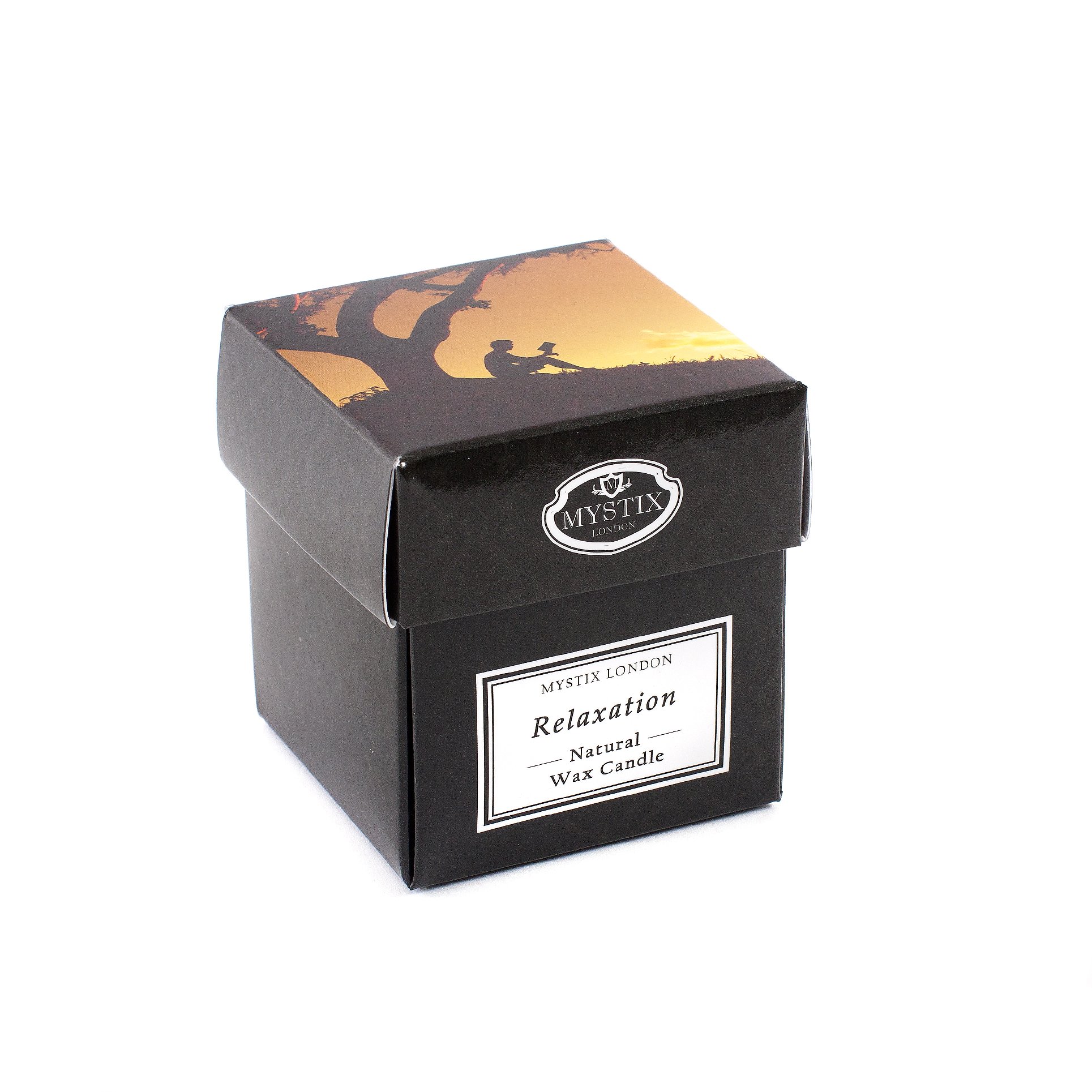 Mystix London | Relaxation - Scented Candle Small 8cl | Best Aroma for Home, Kitchen, Living Room and Bathroom | Perfect as a Gift | Reusable Glass Jar