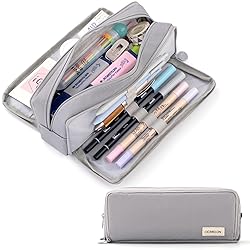 CICIMELON Large Capacity Pencil Case 3 Compartment