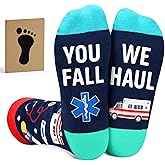 EMT Gifts - Cool Paramedic Socks for Men, Gift for EMS Workers, Unique and Thoughtful Gift for EMS Women, Warm and Comfortable EMT Socks Ideal for Paramedics