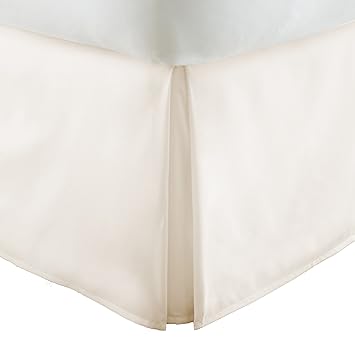 Becky Cameron Collection Pleated Bed Skirt, Queen, Ivory