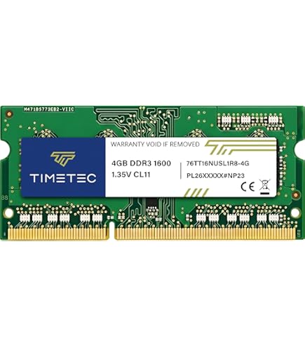 Amazon.com: 8GB Kit (2x4GB) DDR3 1600MHz SODIMM RAM, Royemai PC3