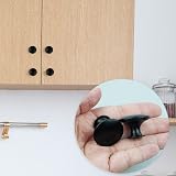 SZCXDKJ 16x 30mm Black Round Cabinet Knobs Metal Drawer Cupboard Handles Screws view 7