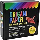 Origami Paper 20 Vivid Colors (500 sheets)