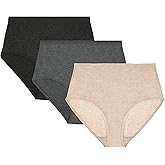 ZSOSBA METARINO Women's Underwear High Waisted Ladies Panties Merino Wool Sports Active Briefs 3 Pack