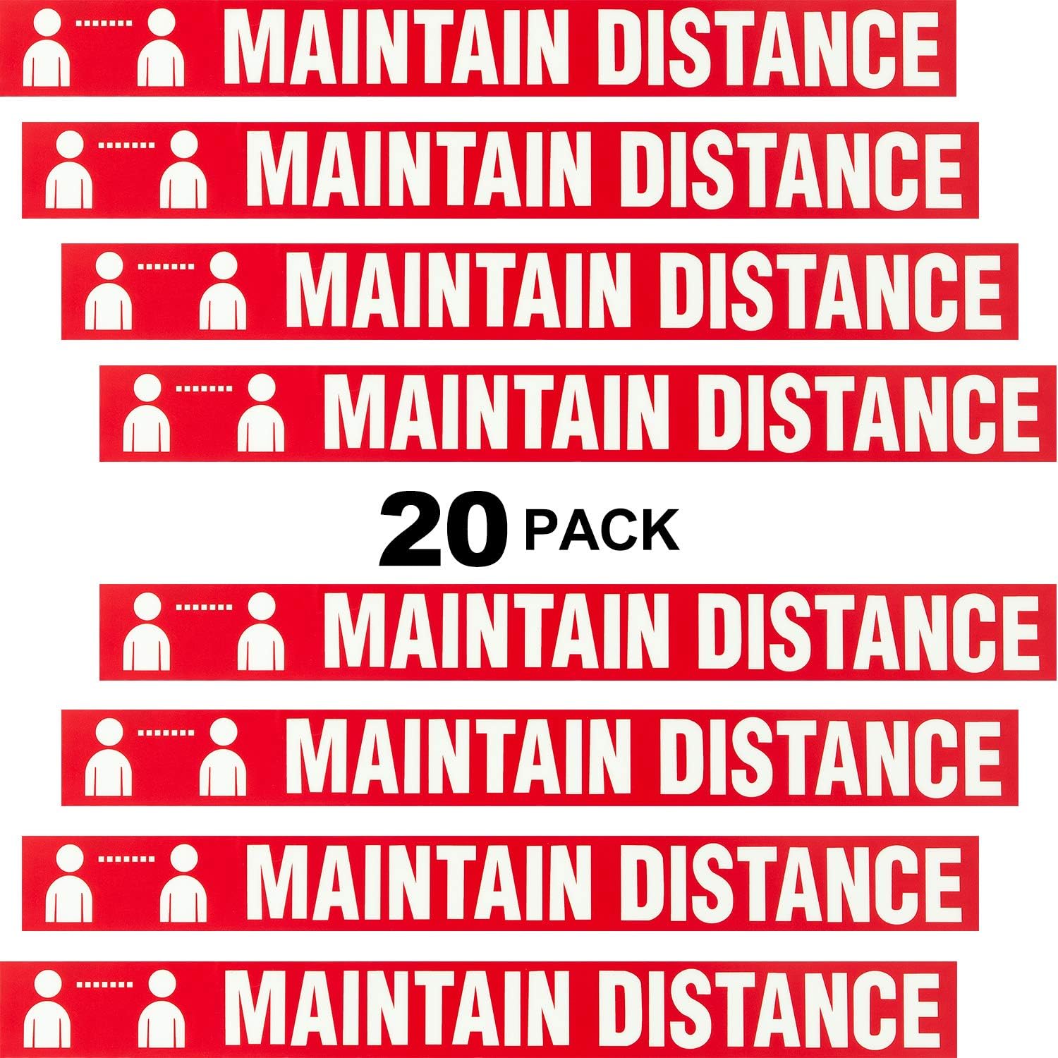 Maintain Distance Floor Warning Tapes Adhesive Social Distance Floor ...