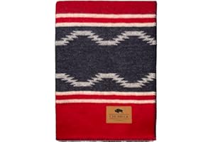 CHUBBUCK AUTHENTIC Chubbuck 100% Wool Blanket Camping (60" x 84") - Large Wool Blanket for Outdoor, Survival Kit, Emergency, Camping and Home Use - Fire Retardant, Soft and Warm Blankets for Winter (Navigator)