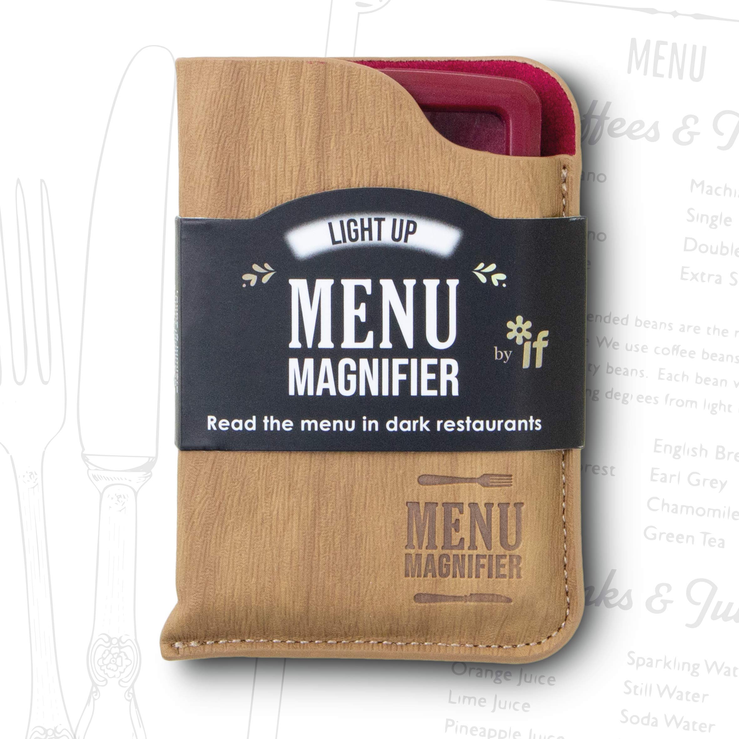 IF Light Up Menu Magnifier - Wine