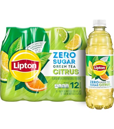 Amazon.com : Lipton Green Tea Citrus, 16.9 Fl Oz Bottles (Pack of