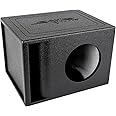 Skar Audio AR1X8V Single 8" Universal Fit Armor Coated Ported Subwoofer Box with Kerf Port