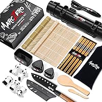 MarcZero Sushi Making Kit, 22 in 1 Sushi Bazooka Roller Kit With Bamboo Mat, Sushi Knife, Bamboo Chopsticks, Bazooka…