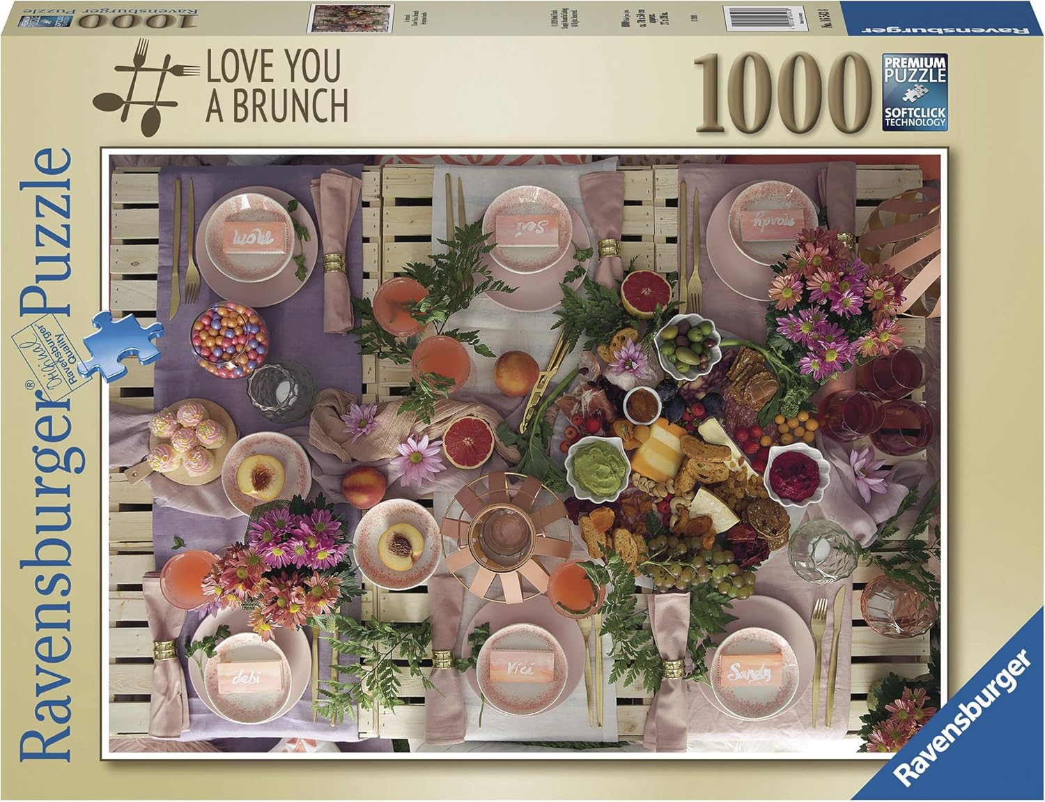 Ravensburger Puzzle Love You a Brunch Puzzle 1000 Teile Foto & Landschaft - Puzzle 1000 Teile