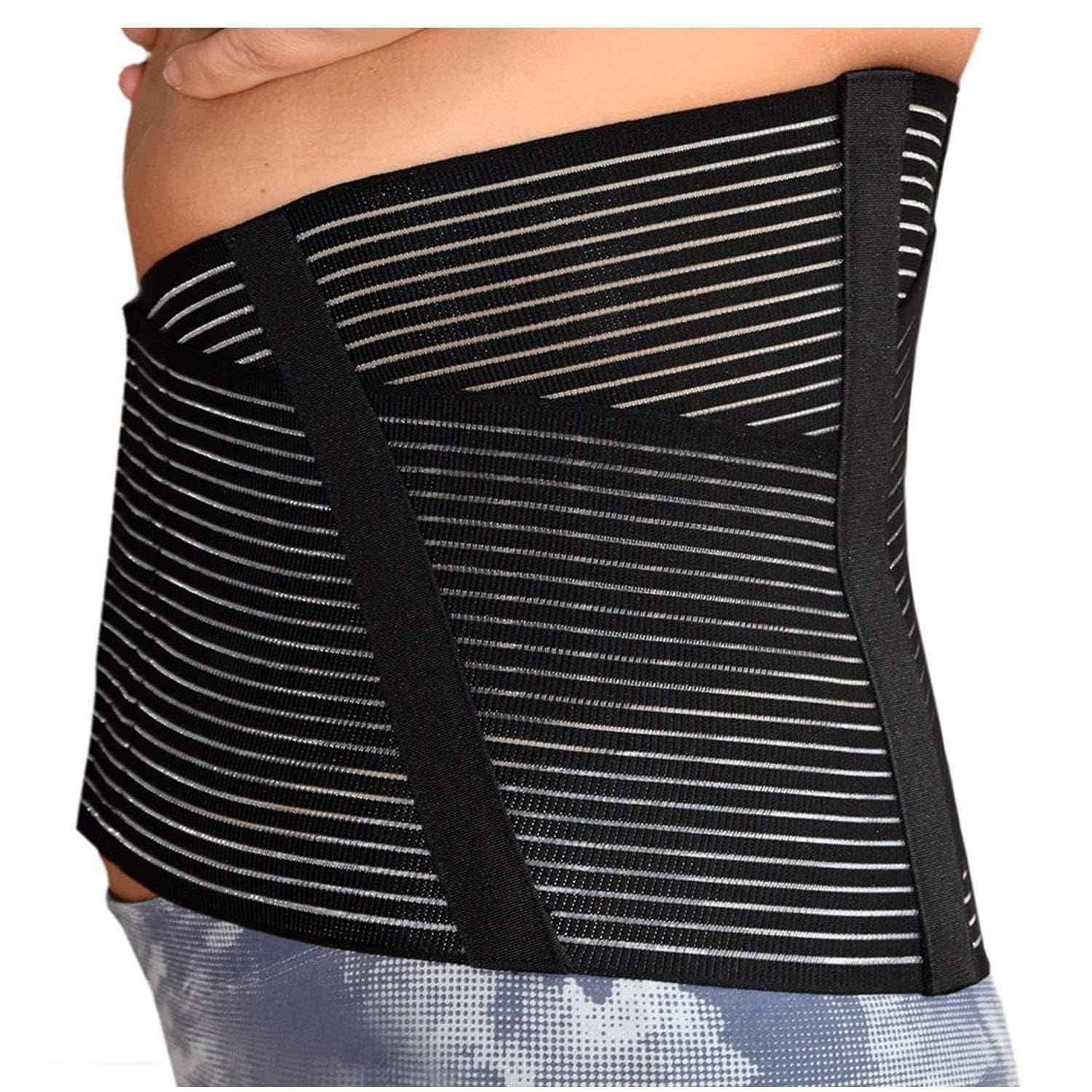 BODYPERFECT Fence Brace Band Belt with 6 Cues, black