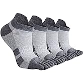 ss soxsense Toe Socks for Men and Women Athletic Running Five Finger Five Toe Socks with Premium Cotton LightWeight Size 6-14