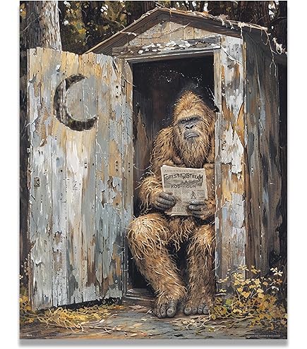 Amazon.com: Bigfoot Walking In Forest by Vincent Hie Fantasy Cool